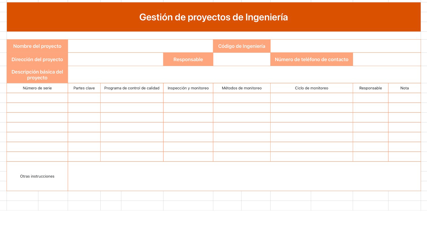 Gestión de proyectos de Ingeniería